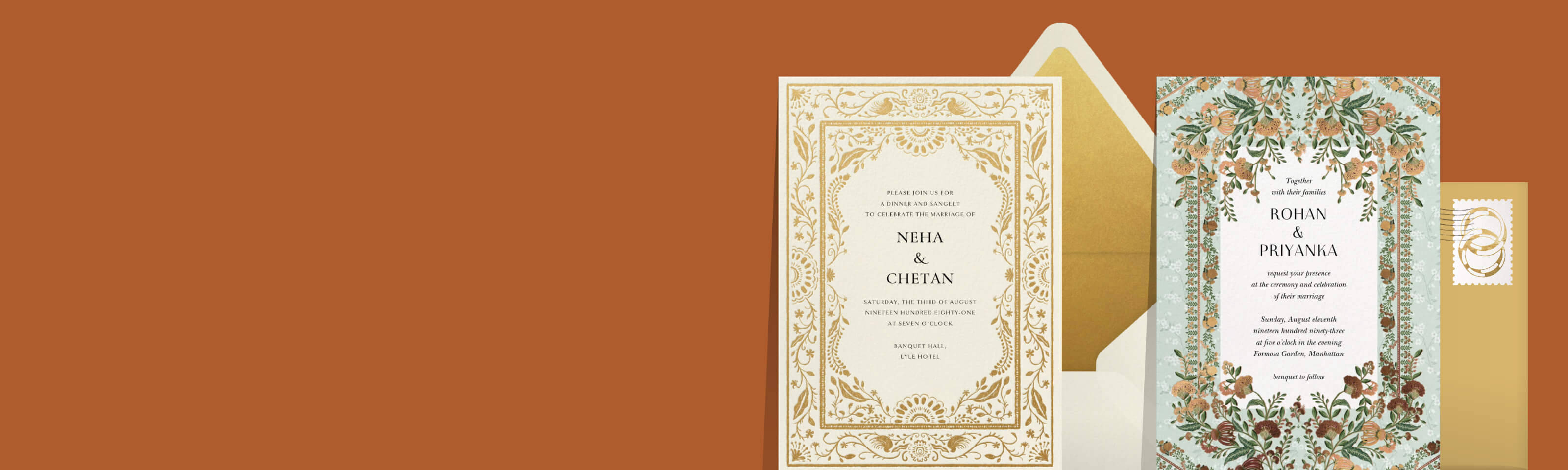 Indian wedding invitations