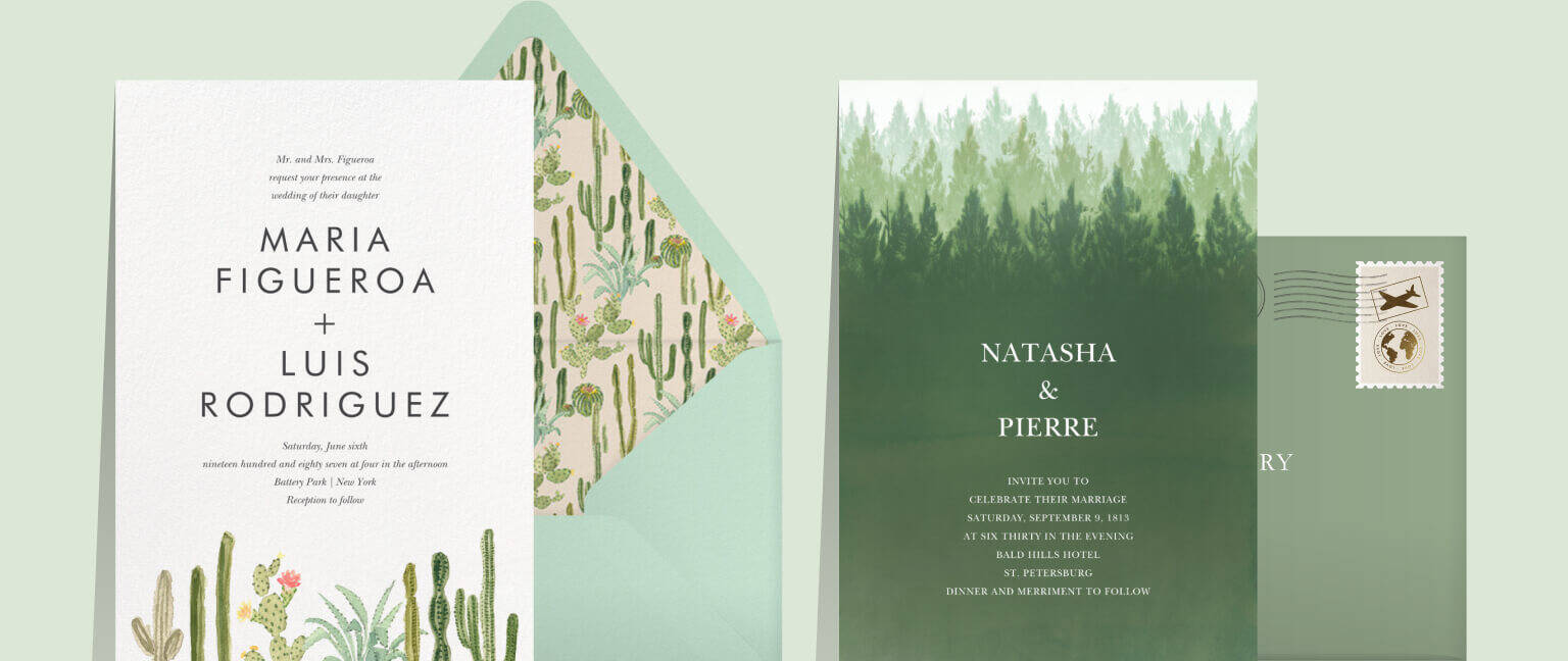 Destination wedding invitations