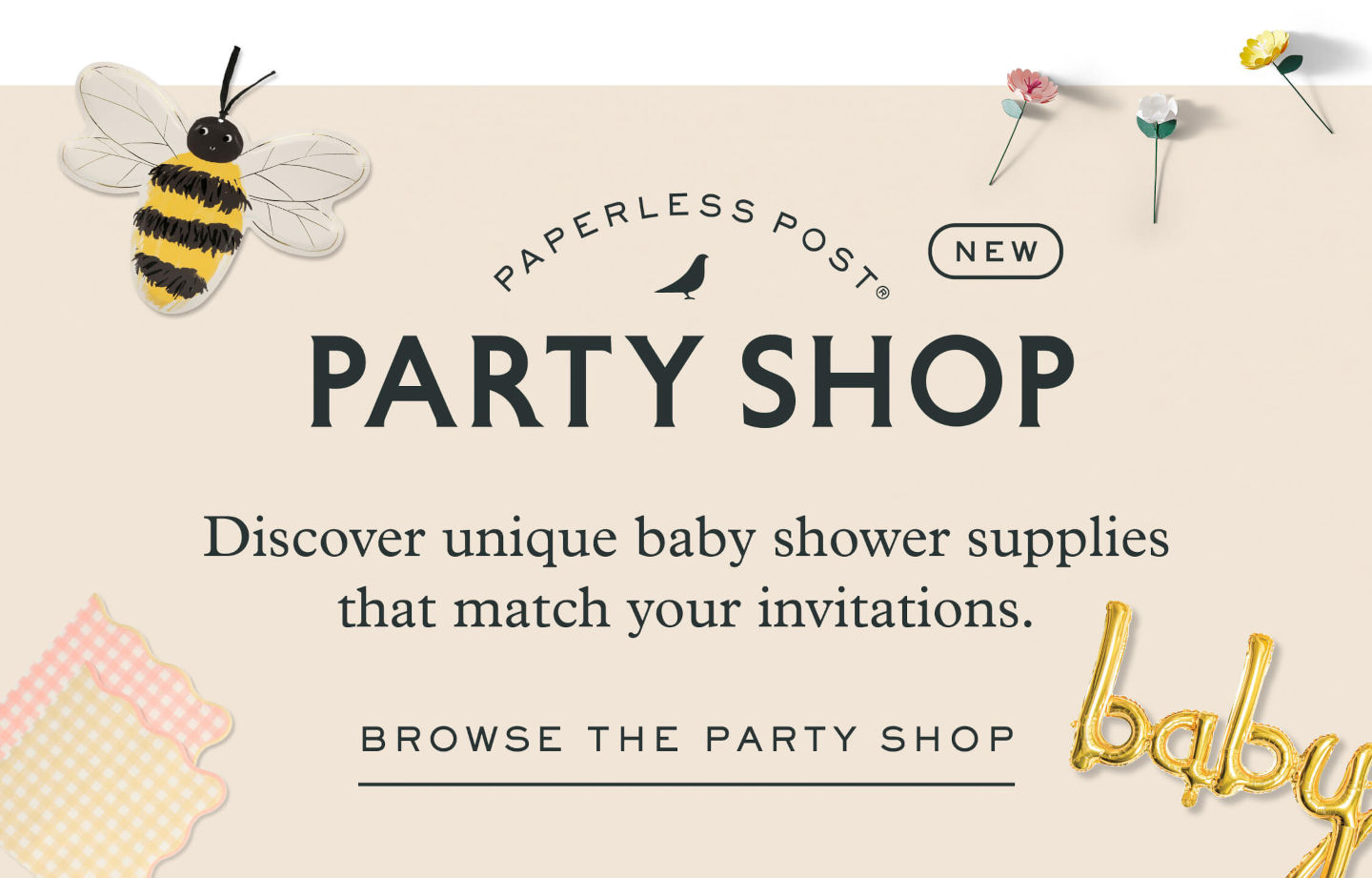 Paperless Post Party Shop - Browse Baby Shower Supplies