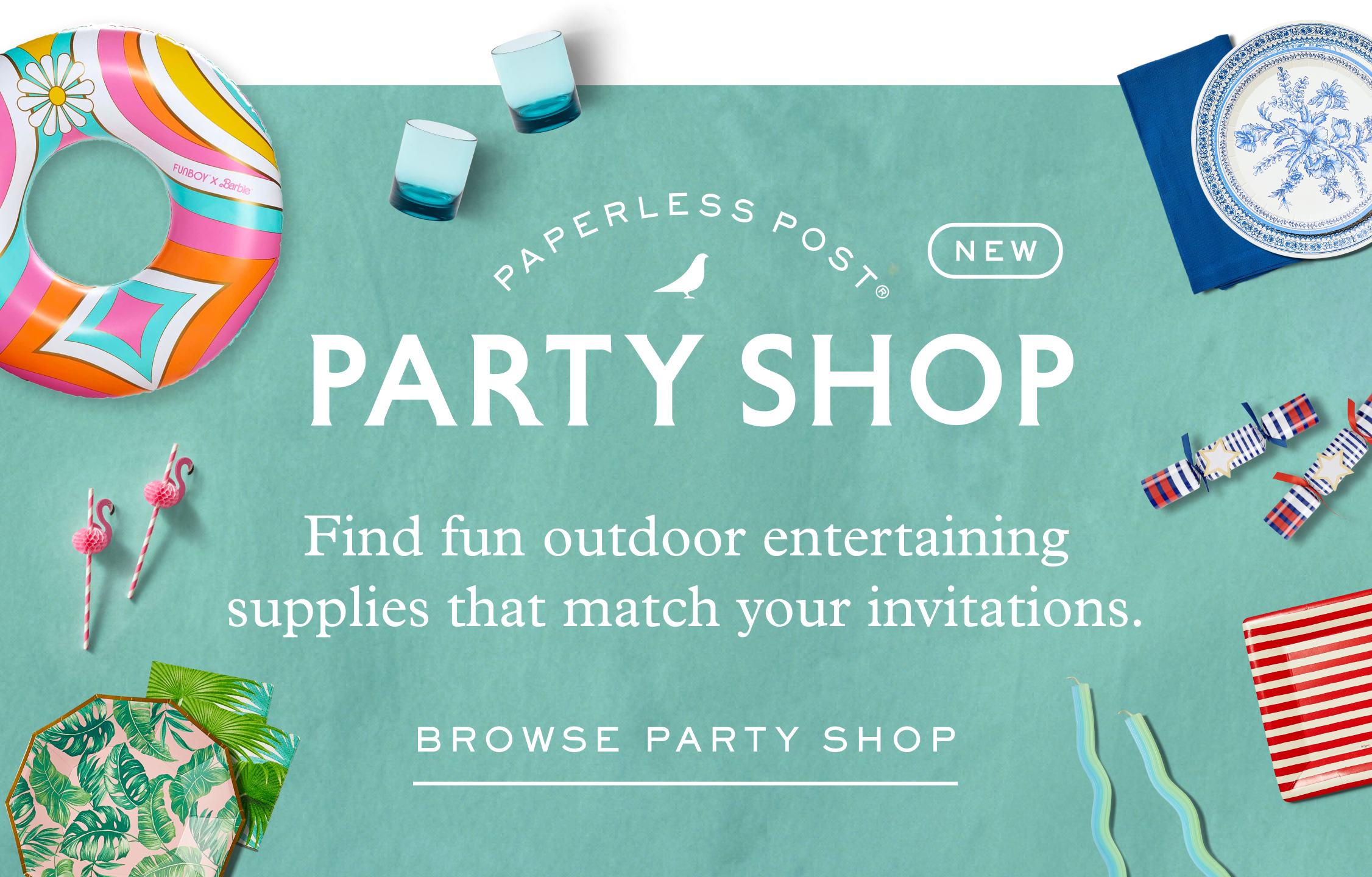 Paperless Post Party Shop - Browse Luau Party Supplies